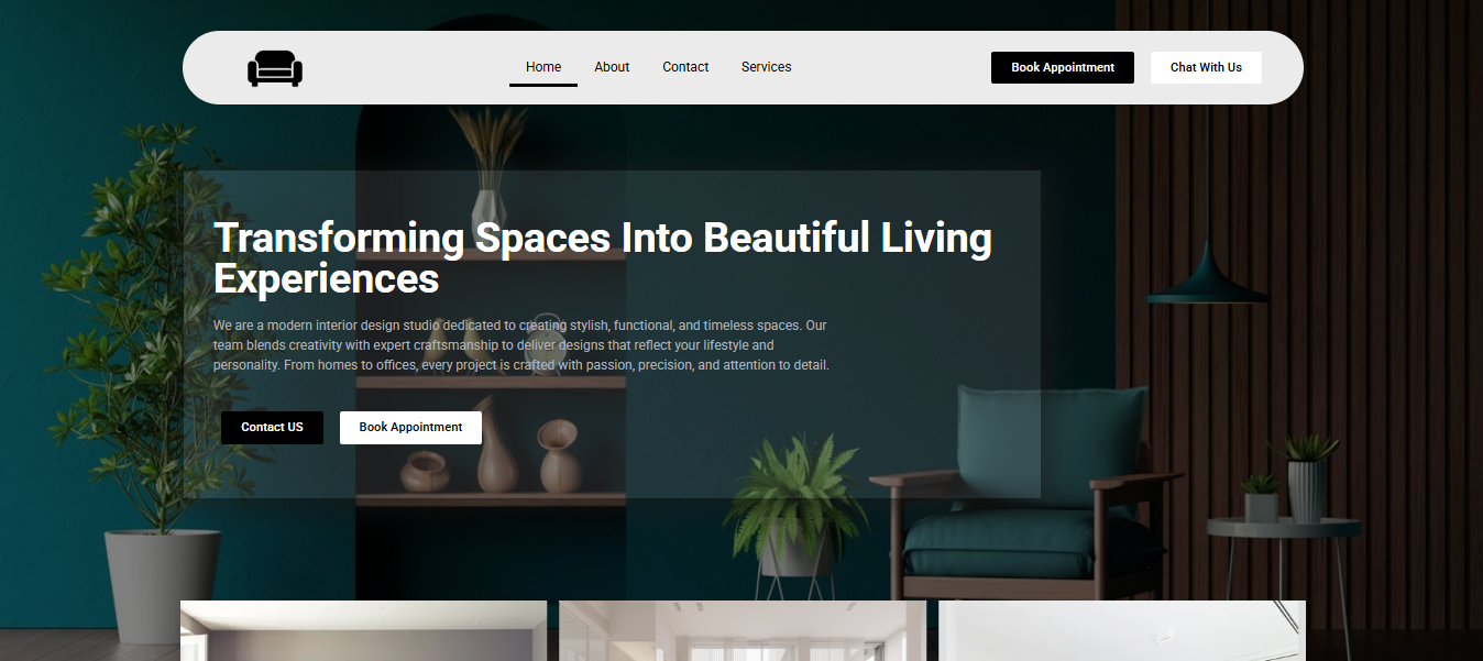 interior design Website